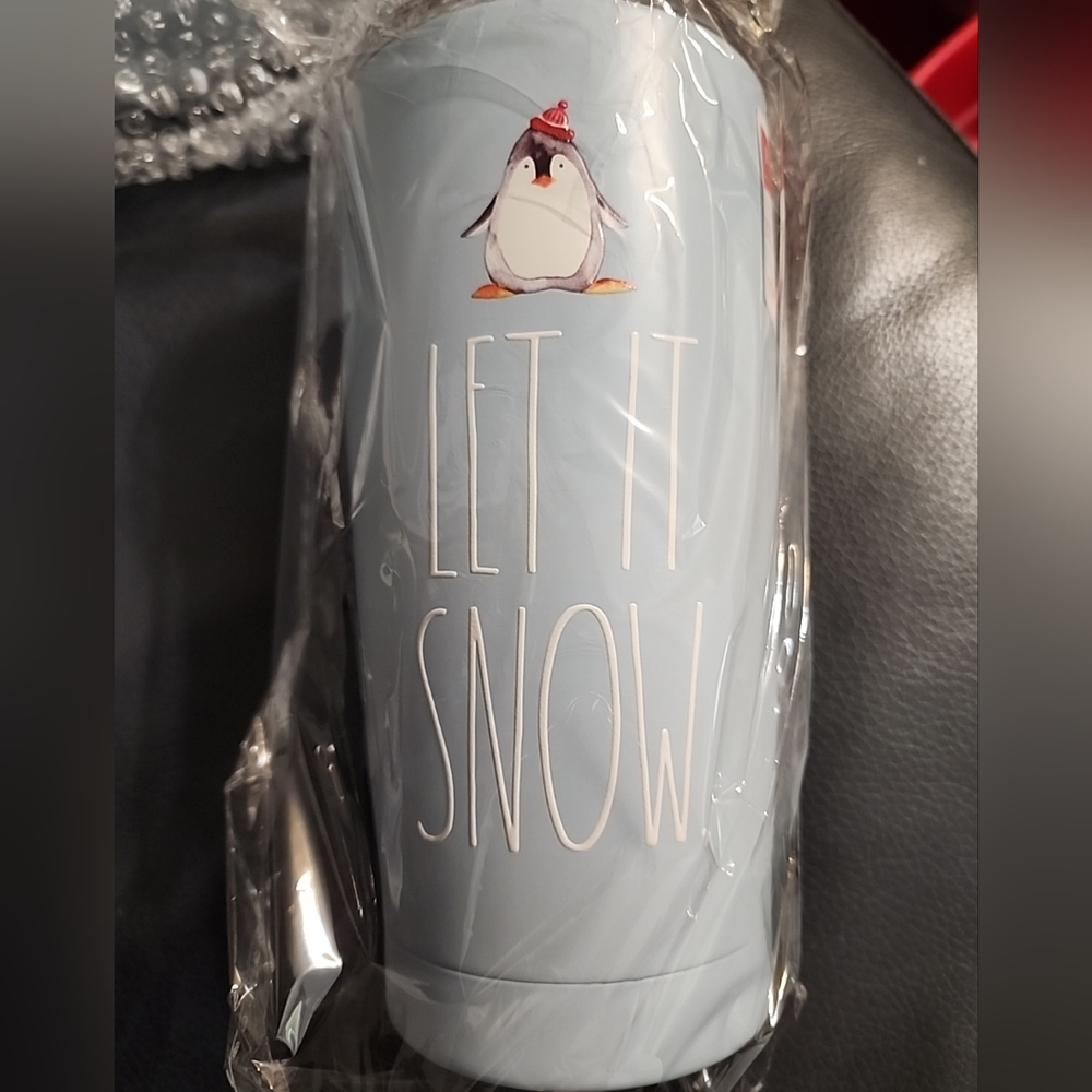 Rae Dunn Let It Snow Penguin Insulated Tumbler. Brand New